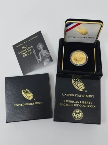 2015-W American Liberty Gold High Relief Coin 1 Oz .999 US Mint OGP Box COA