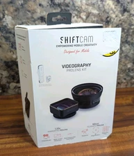 New Open Box Shiftcam Videography Pro Lens Kit for Mobile Phone Cameras Black