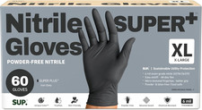 Black Nitrile Gloves 6 Mil Heavy Duty Disposable Latex Free 60 Ct XL L M NEW