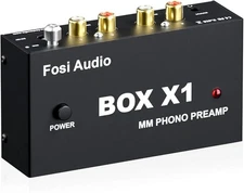 Fosi Audio Box X1 Phono Preamp for MM Turntable Mini Stereo Audio Hi-Fi...