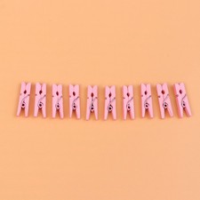 200 Pcs Clothes Peg Photo Pegs Small Craft Clip Wooden Utility Clips
