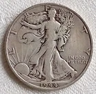 1944-S 50C Walking Liberty Half Dollar Circulated 90% Silver