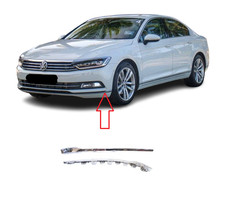 Neu Vorne Stoßstange Unten Chrom Blenden Rand VW Passat B8 2014-18 Linke Seite