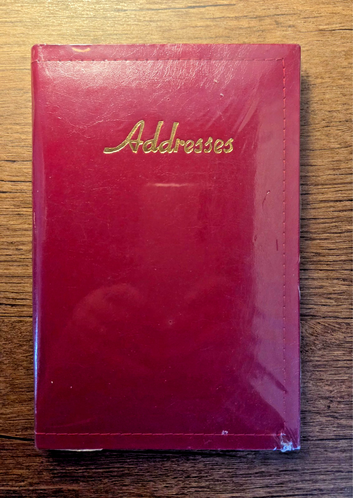 New, Factory Sealed Desk Top Phone Numberv & Address Book, Red Free Shipping