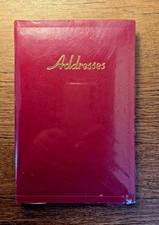 New, Factory Sealed Desk Top Phone Numberv & Address Book, Red Free Shipping