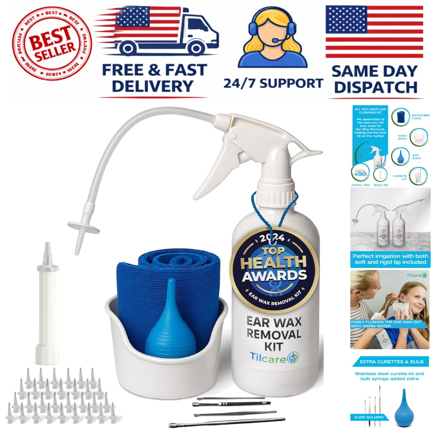 Gentle Ear Irrigation Flushing System - Perfect Cleaning Kit