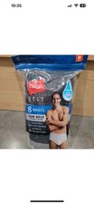 Hanes Mens Multicolor Lightweight 8 Tagless Boxer Brief Underwear Size M (80-85)