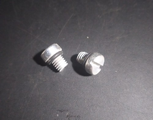 (2) NOS Puch Moped Slot Cheese Head Screws (M6 x 8) Oil Check Plug OE#900.1305 - Picture 2 of 2