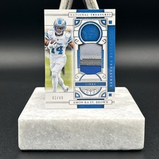 2023 Panini National Treasures - Patches Amon-Ra St. Brown /49 Detroit Lions NFL