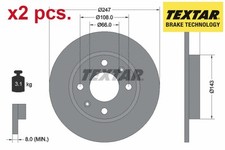 X2 PCS FRONT / REAR BRAKE DISC SET LEFT AND RIGHT 92029803 TEXTAR I
