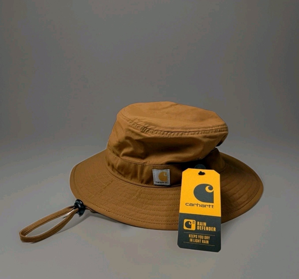 Carhartt Brown Women's S/M Bucket Hat Rain Defender Fishing Hiking