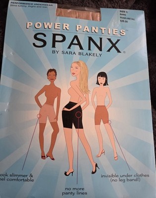 New Spanx Power Panties Performance Underwear Bare Size C