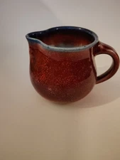 Hand Crafted Pottery Creamer , Sauce Or Gravy Small Vessel 