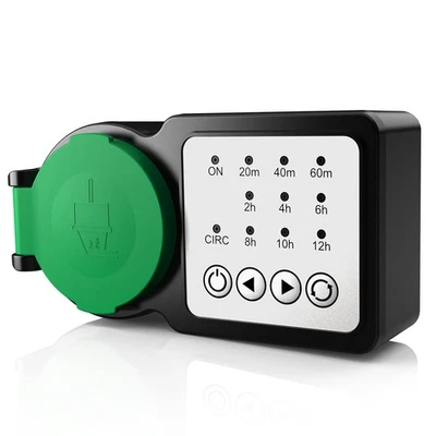 GreenSun 1-4x Zeitschaltuhr Steckdose Outdoor Countdown Lichter PoolpumpenGarten