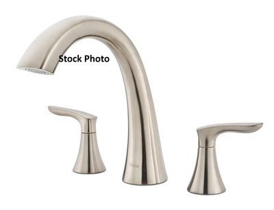 Pfister Weller Roman Tub Trim, 2-Handle, Brushed Nickel-RT65WRK