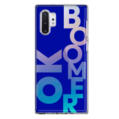 For Samsung Galaxy Note 10 Plus Shockproof Case Blue Funny Quote Ok Boomer