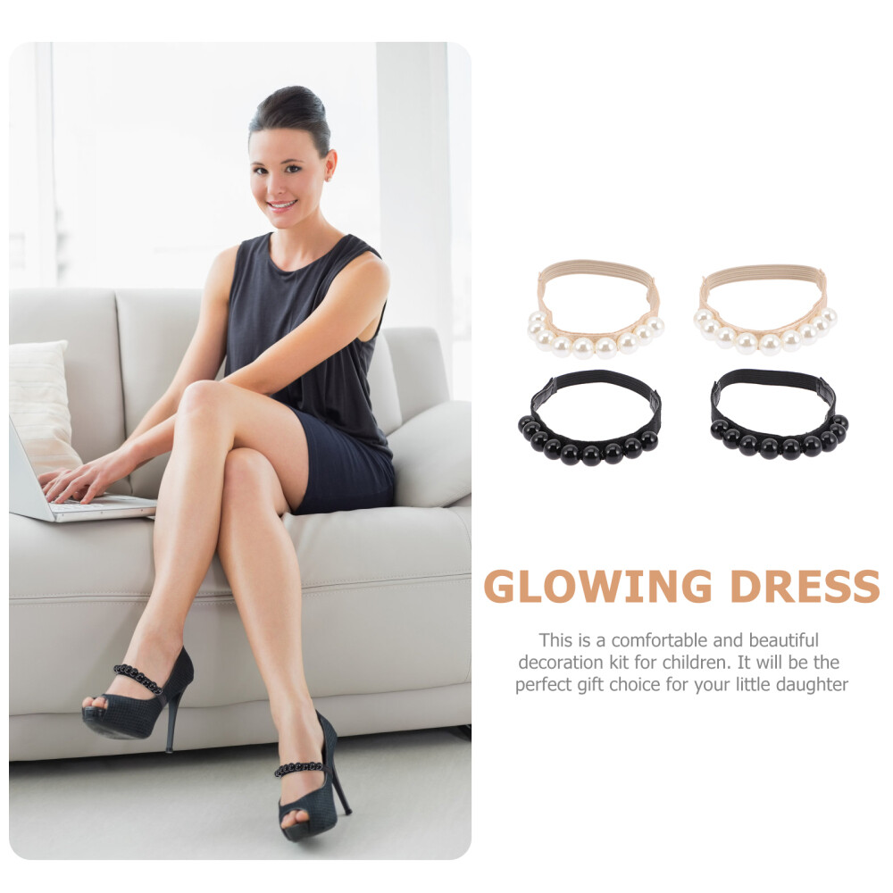 APL 2 Paia Lacci Antigoccia Cavigliera Staccabile Elastico Tacco