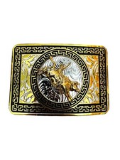 Rodeo Belt Buckle Western Cowboy Style Bull Rider Hebilla Vaquera Con Jinete