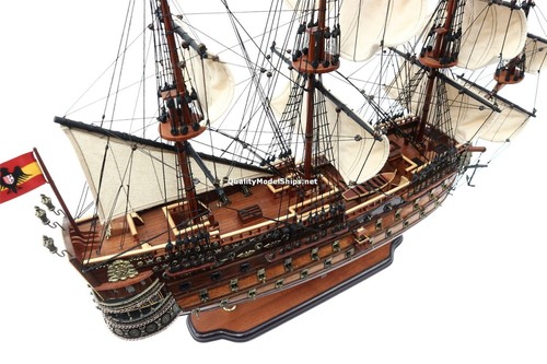San Felipe Wooden Ship Model - Picture 11 of 18