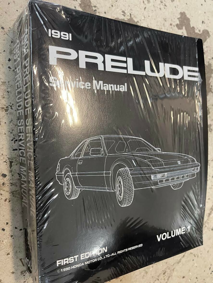 1991 HONDA PRELUDE Service Shop Workshop Repair Manual NEW