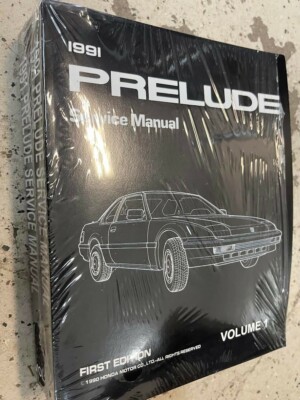 1980 Honda Prelude Shop Service Repair Manual Engine Drivetrain Electrical Book