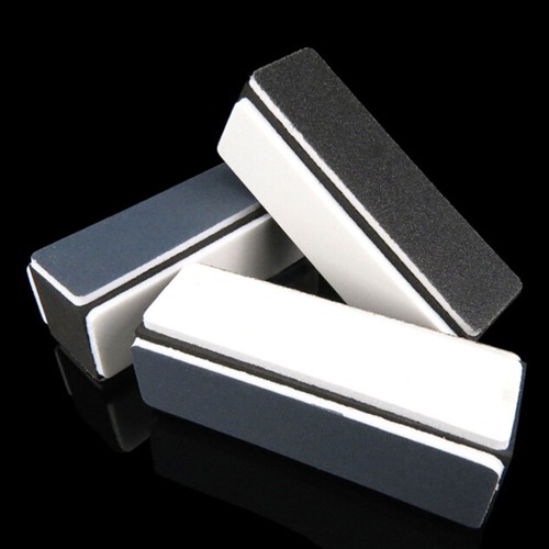 3 Pcs Plaque De Polissage Sponge Nail File Lime À soldes Ongles 4 Voies