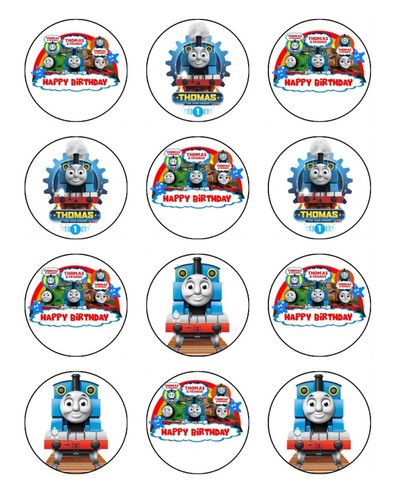 Thomas the Tank Engine Edible Cake & Cupcake Toppers – Wafer Cake Decorations - Picture 4 of 12
