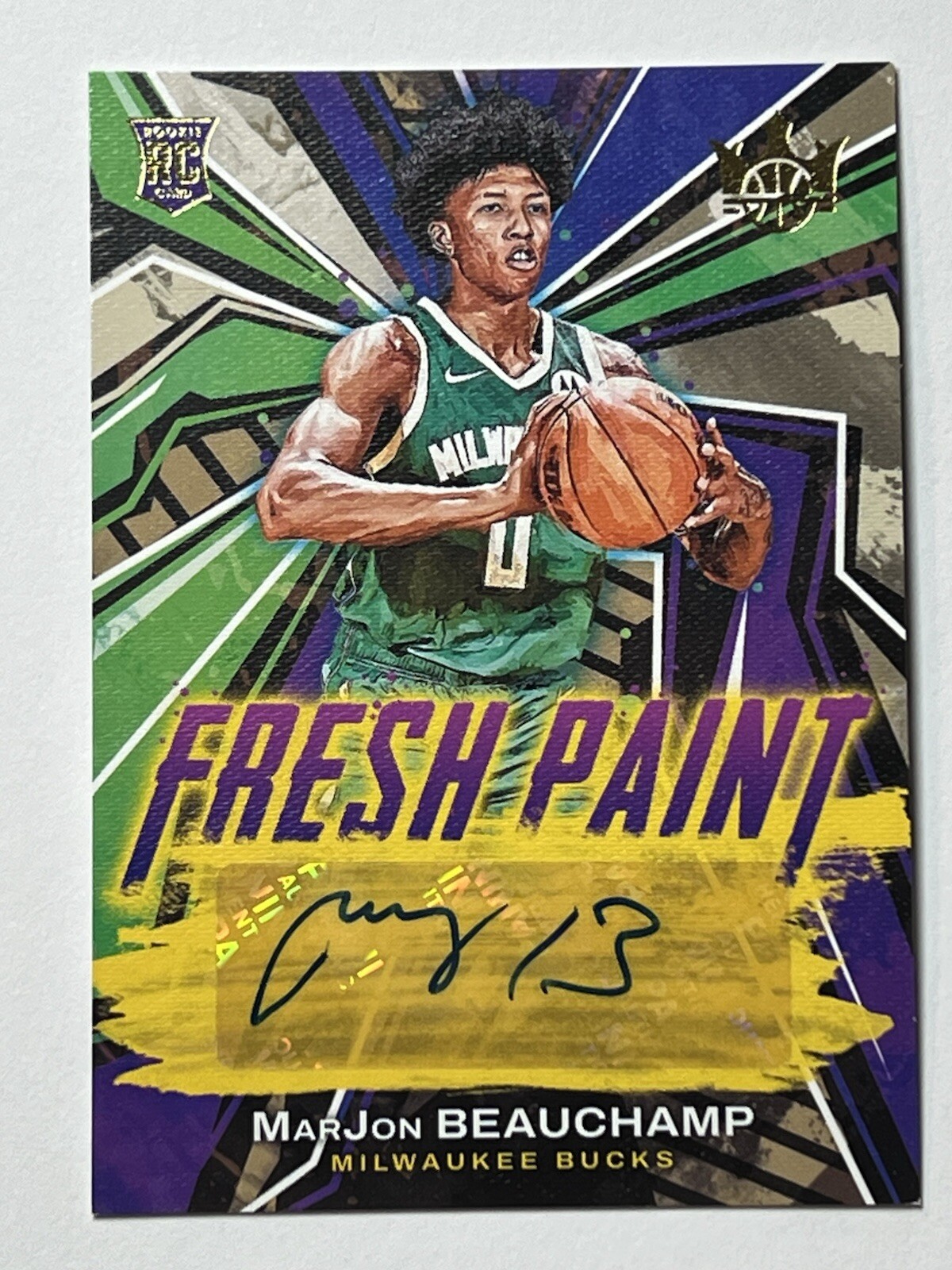 2022-23 Panini Court Kings Marjon Beauchamp Fresh Paint Rookie RC Auto 14 /199