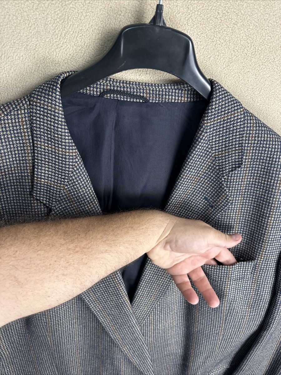 Tailor Hoff German size 134 Houndstooth Silk Wool Sports Tailor Hoff German size 134 Houndstooth Silk Wool Sports