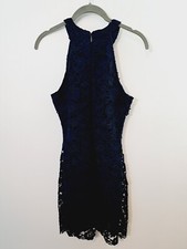 Lulu's Women's Navy Lace Bodycon Style  In Size Small