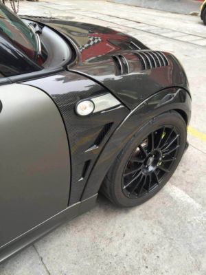 Carbon Fiber vented front fender Fit For BMW MINI COOPER S R56 R57