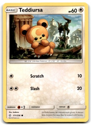2019 Sun & Moon - Cosmic Eclipse Teddiursa c Basic/Common #171