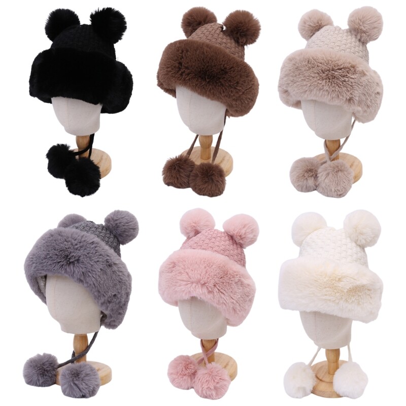 Knitted lei Hat Casual Lovely Woolen Hat Windproof for Men WomenSnow