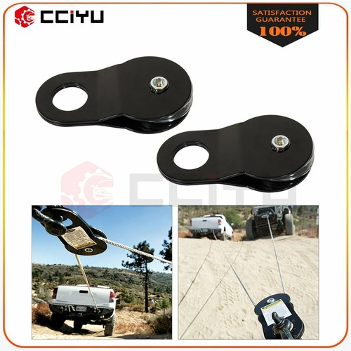 22000 LBS Snatch Block 10 TON black recovery Winch Pulley offroad ATV