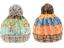thumbnail 1 - Chunky Knit Bobble Hat Adults Colourful Fluffy Fleece Warm Lining Winter Beanie 