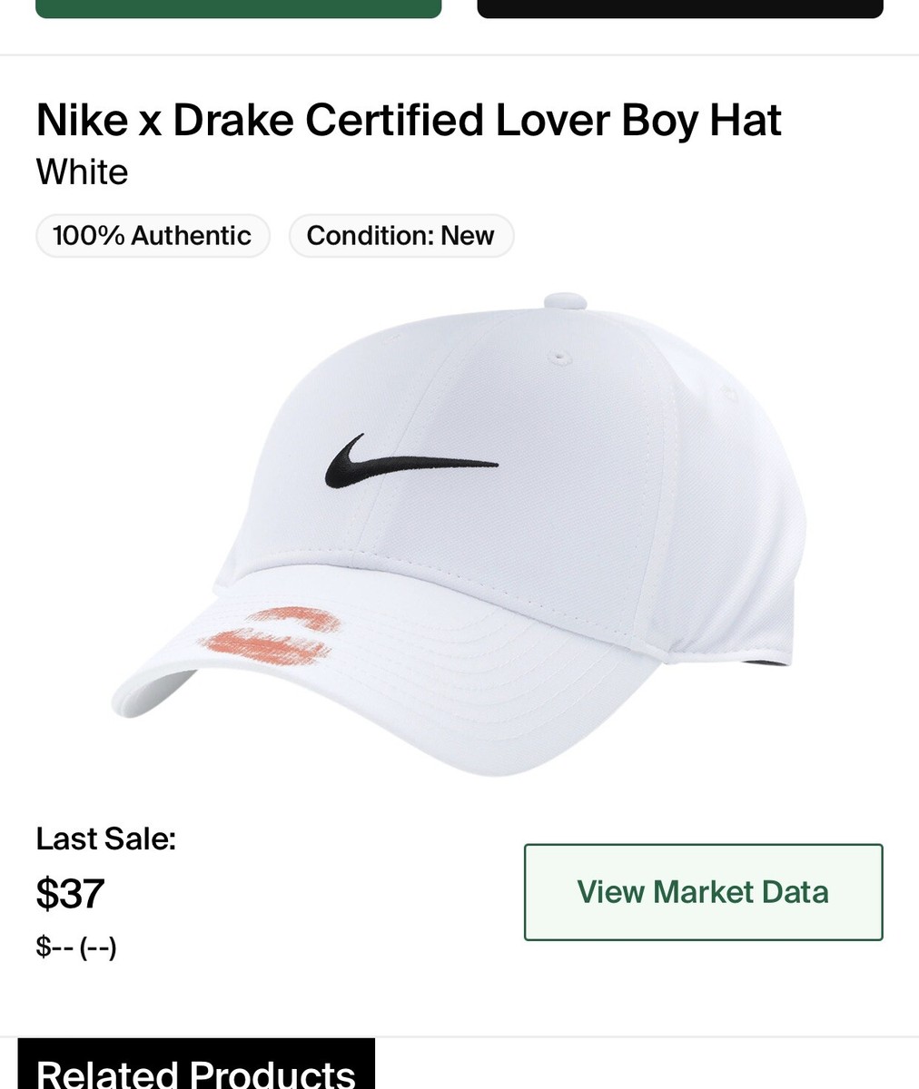 Nike x Drake Certified Lover Boy Hat White CLB Brand New SHIPS