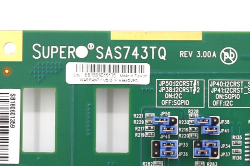 Supermicro SAS/SATA 8 Bay Hard Drive Backplane Board P/N: SAS743TQ Tested - Photo 4/4