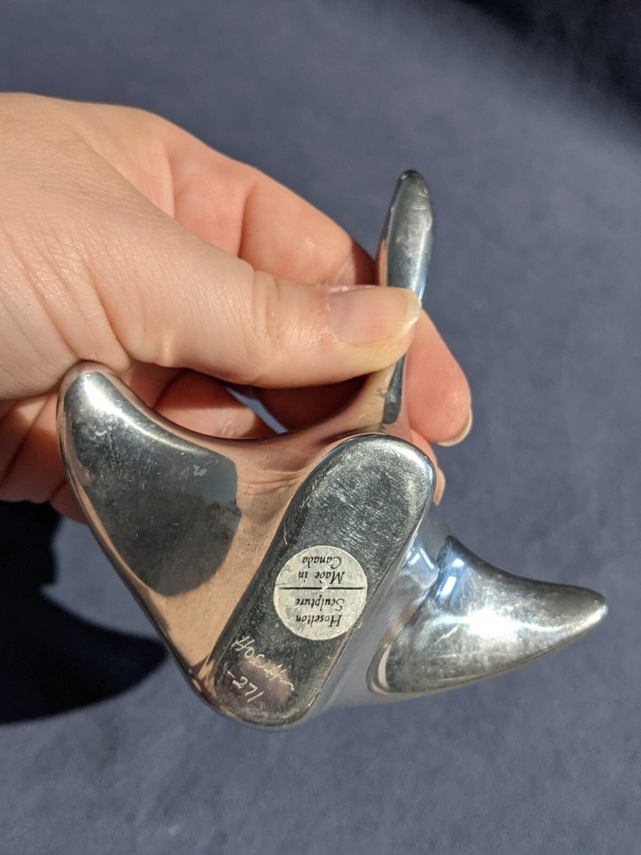 Vintage Hoselton #271 Abstract Aluminium Flying Goose Sculpture