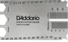 D'Addario Guitar String Height Gauge Set Up Tool PW-SHG-01 