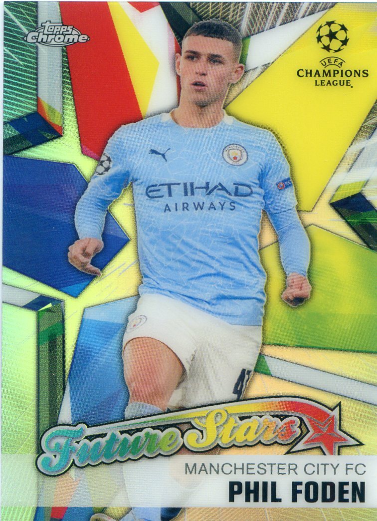2020-21 Topps Chrome UEFA PHIL FODEN FUTURE STARS Refractor
