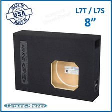 8" Single Ported Sub Box Slim Solo Baric Subwoofer Enclosure Ground Shaker