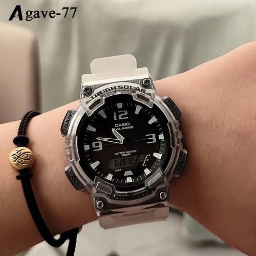 Watch Band Replacement Silicone Rubber Strap+Protective Case For Casio AQ-S810W - Bild 13 von 34