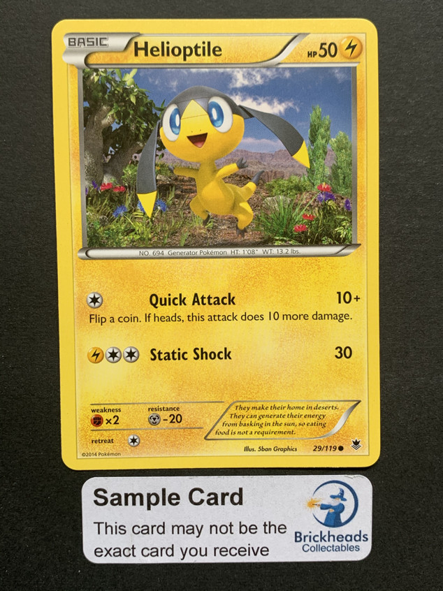 Helioptile 29/119 Common | XY: Phantom Forces | Pokemon Card