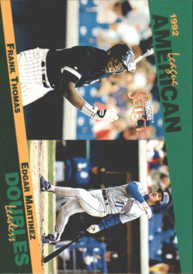 1993 Select Stat Leaders #13 Frank Thomas/E.Martinez - NM-MT