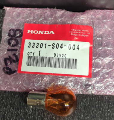 GENUINE Honda NOS 33301-S04-004 BULB, FR. (12V 21W)
