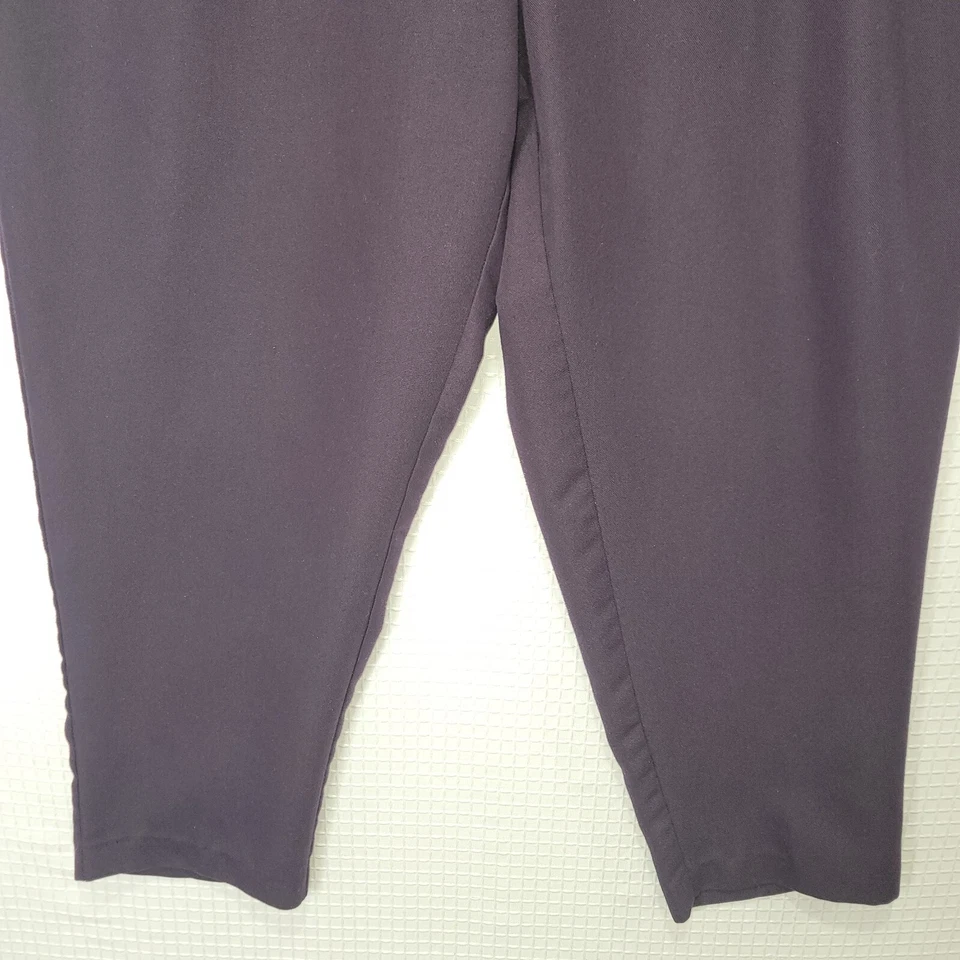 Pantalones de vestir de colección para mujer VESTIDO GRANERO púrpura cintura elástica hechos en EE. UU. Foto 2 de 4