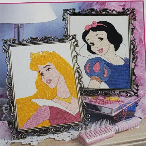 Disney Princesses in Cross Stitch Leisure Art 3396 Pattern Bk Princess Collectio - Picture 9 of 11