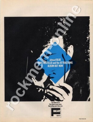 Elvis Costello Almost Blue 'The Face' LP advert