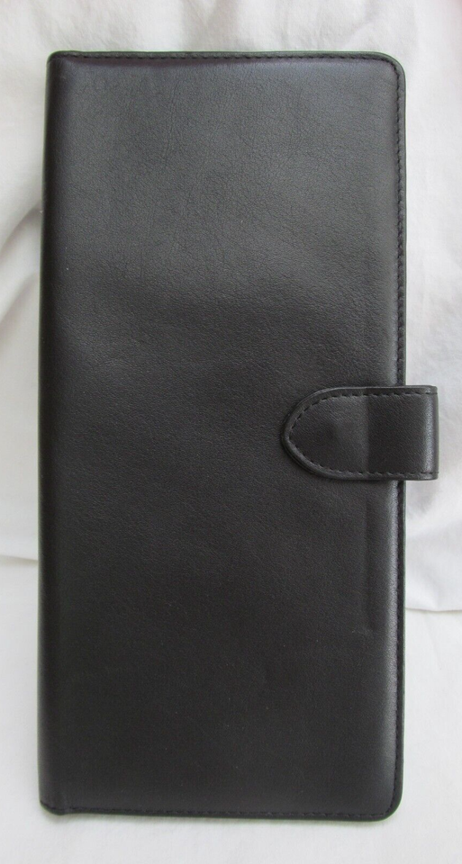 Genuine Flying Scotsman Steam Train Black Leather Travel Wallet W