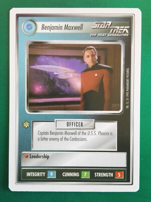 Star Trek CCG (Premiere) Federation Personnel - Benjamin Maxwell (uncommon)